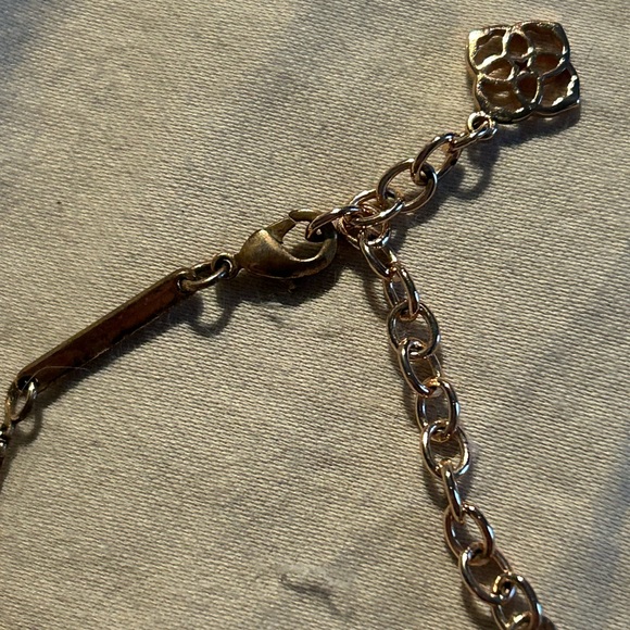 Kendra Scott Gold Minimalist Necklace with Iridescent Pendant - Picture 2 of 7